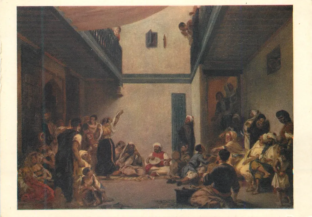 Ślub żydowski w Maroku — E. Delacroix — Zbiór Mistrzów, nr 28 - Awers