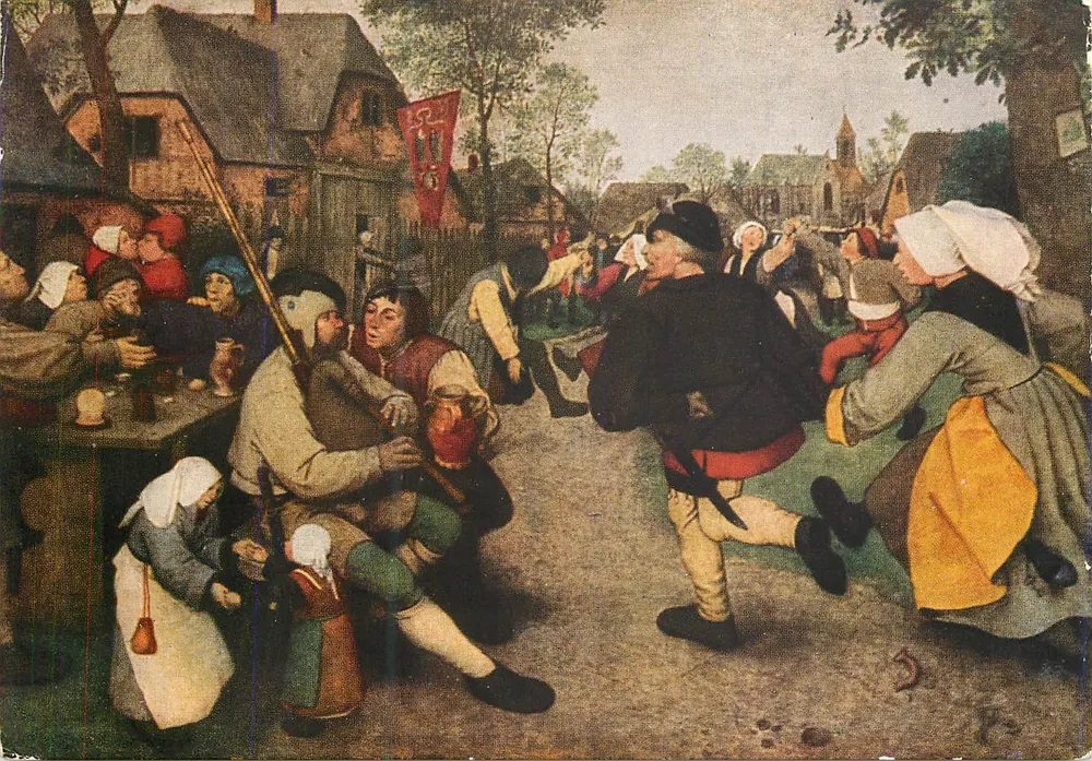 Dança de camponeses — Peter Bruegel (cerca de 1528-1569) — Les Éditions Nomis, Paris - Frente