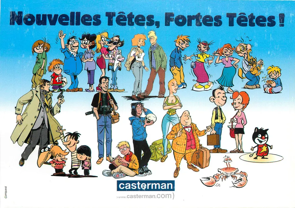 Neue Köpfe, starke Köpfe! — Casterman, Serie 10 - Vorderseite
