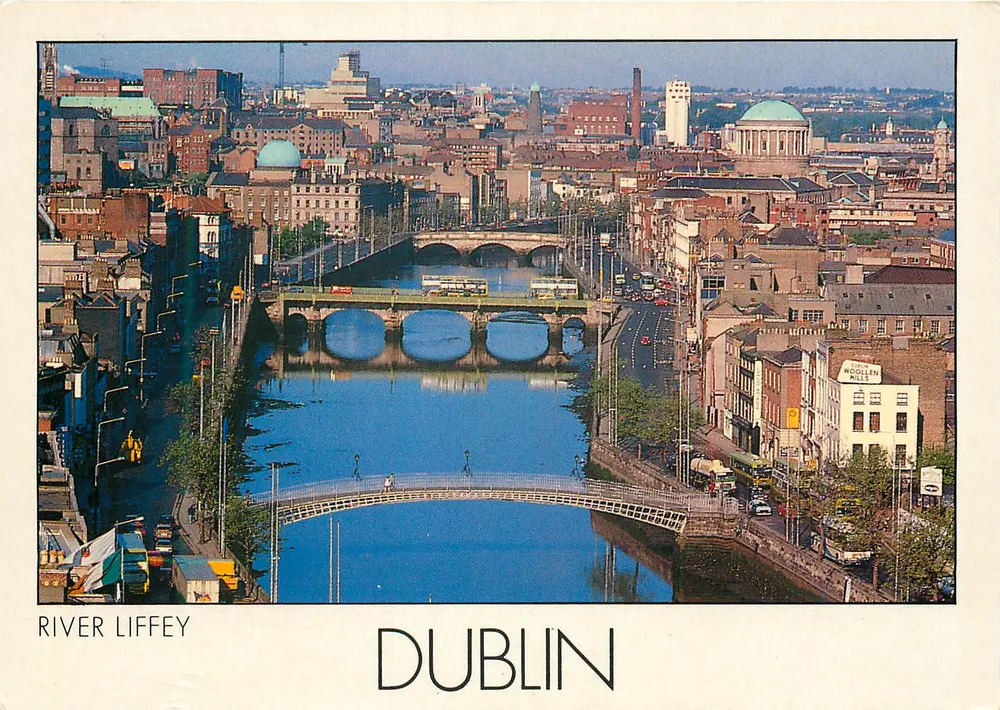 Rio Liffey — Dublin — Insight Cards Limited SP34 - Frente