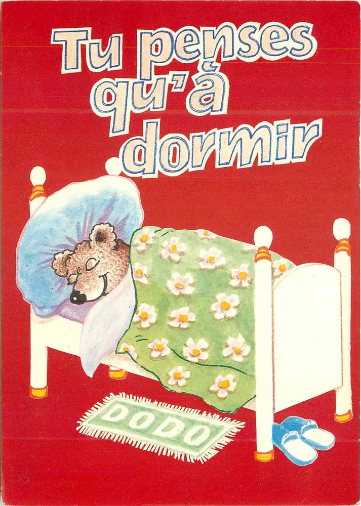 Śpiewający niedźwiedź — ilustracja dla dzieci — Éditions LYNA - Paris, n°2232/2 - Awers