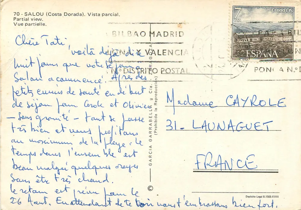 Salou (Costa Dorada) — vista parcial — Garcia Garrabell y Cía. - Verso