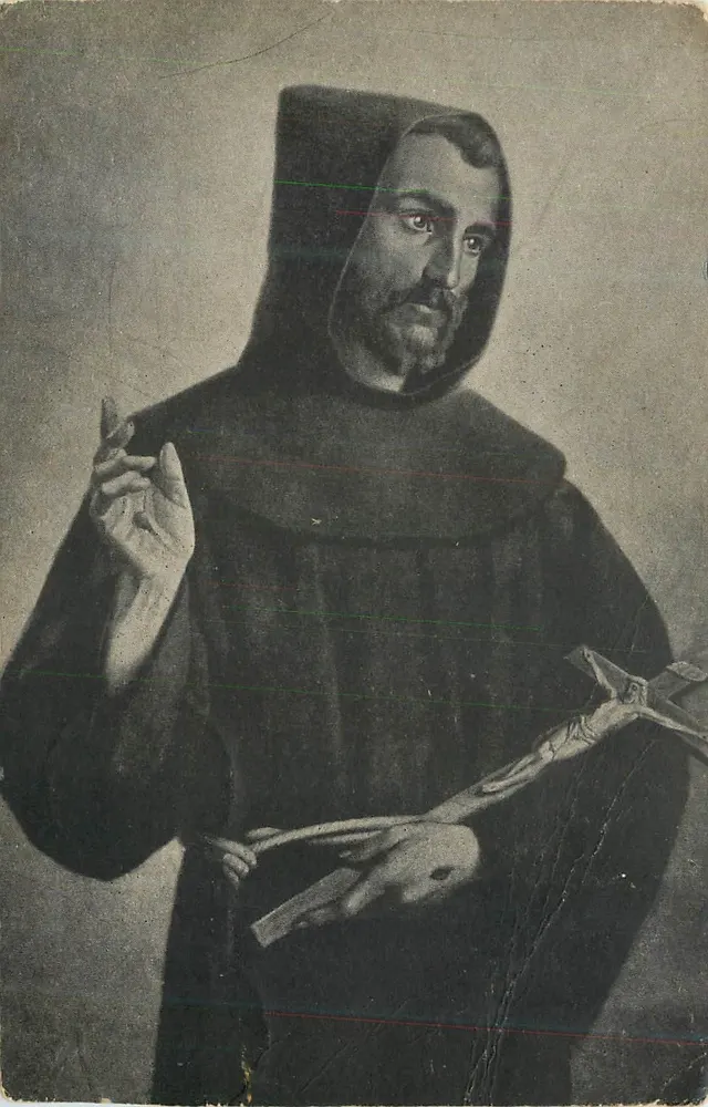 São Francisco de Assis — Imp. S. Francisco, Malinas — Série 1 n°2 - Frente