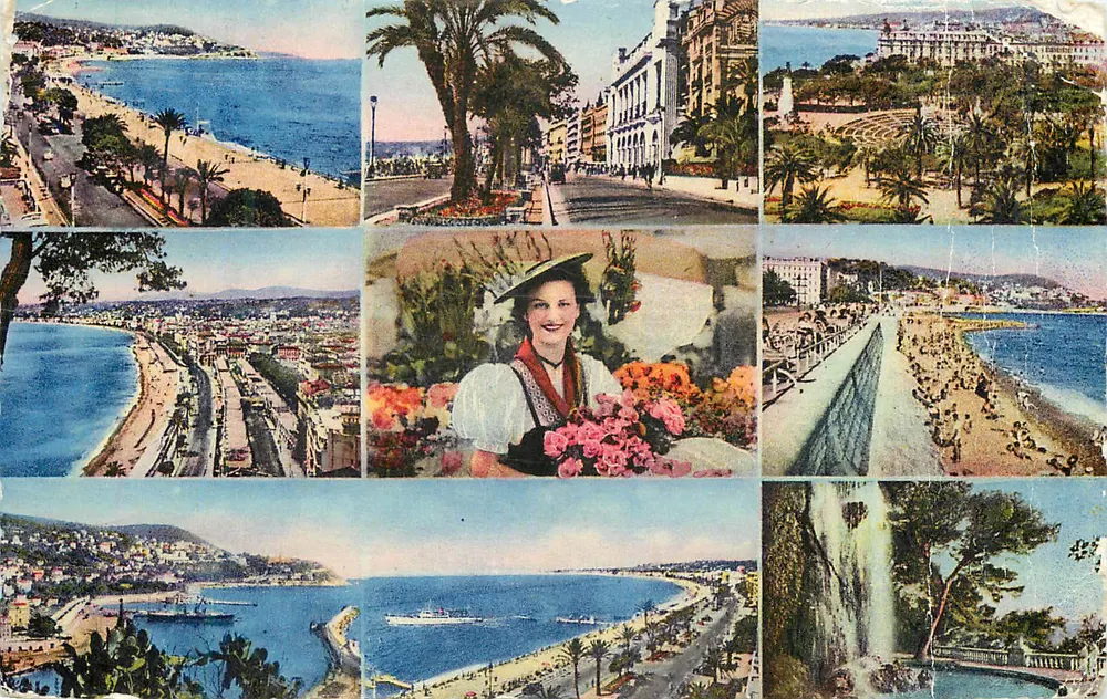 NICE — vista panorâmica e turística — Editions A.D.I.A. - NICE - Frente