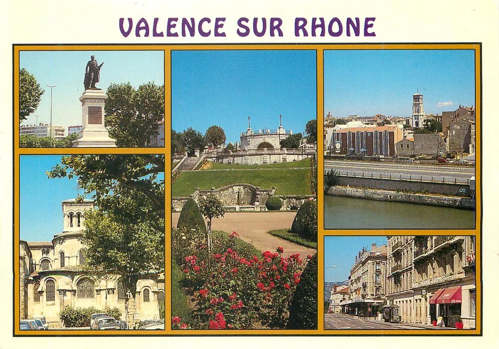 Valence-sur-Rhône — vista panorâmica — Edições Cellard - Frente