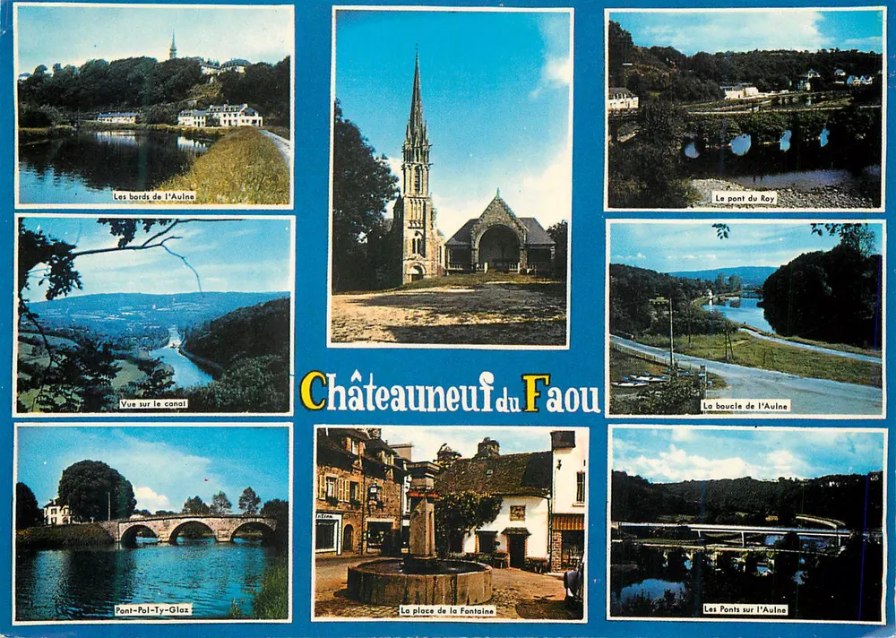 Châteauneuf-du-Faou — Vista panorâmica — Edições Artaud & Cie - Frente