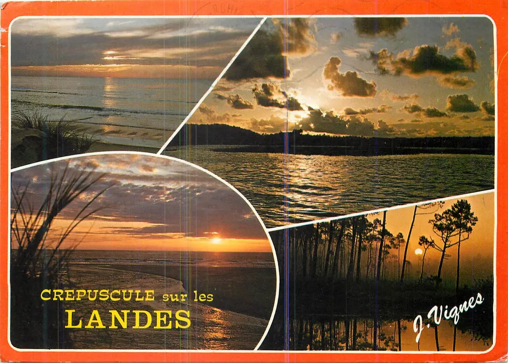 Crepúsculo sobre as Landas — J. Vignes - Frente