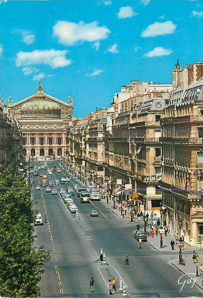 Paris und seine Wunder — Die Avenue und das Opernhaus — Éditions GUY - Vorderseite