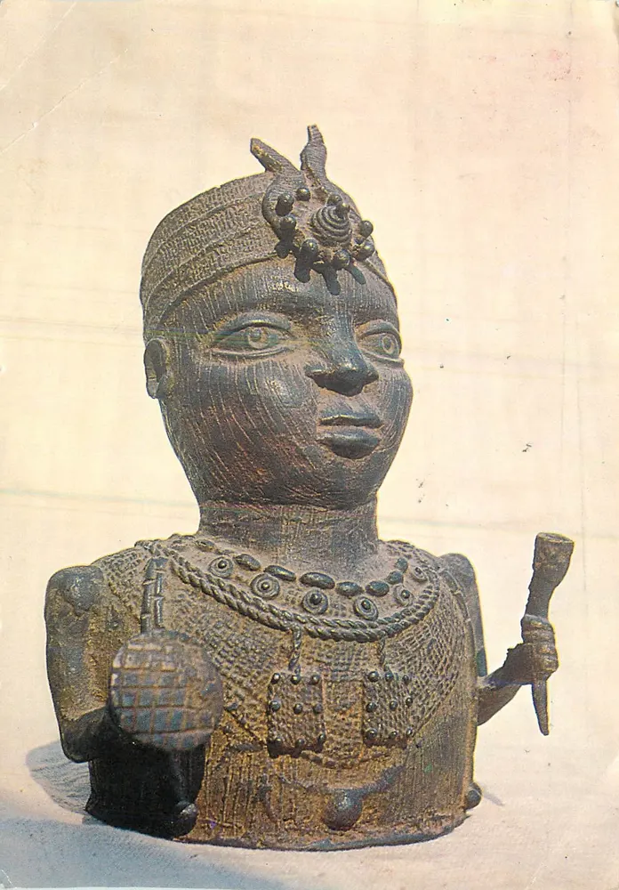 Bronze-Statue (Alte Kunst) — Niger — Verlag Videoposte, Serie 11.11.11 - Vorderseite