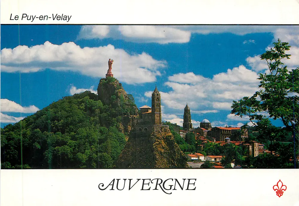 Le Puy-en-Velay — estátua de Nossa Senhora da França e capela de São Miguel — Éditions du Lys - Frente