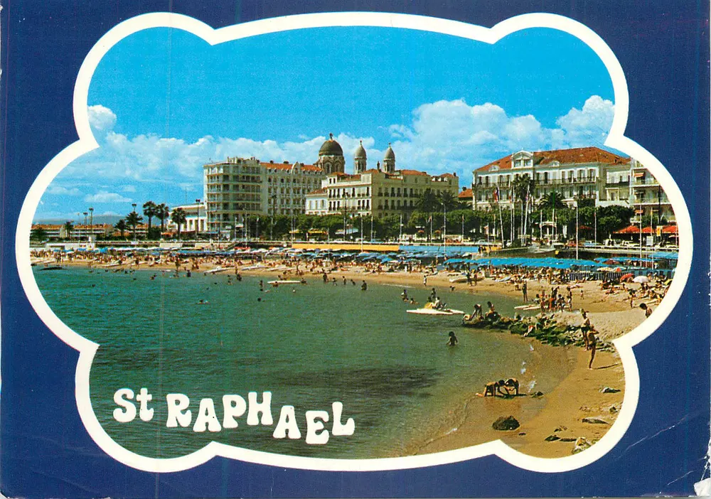 St RAPHAEL — praia e edifícios — Éditions AZUR RIVIERA - Frente