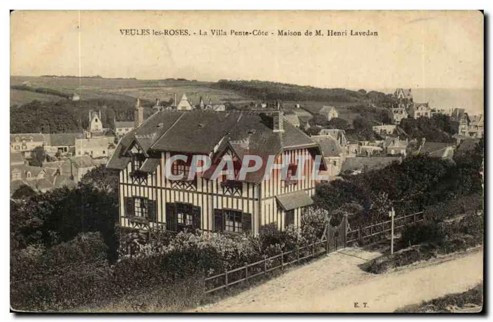 Veuves-les-Roses - La Villa Pente-Côte - Haus von Herrn Henri Lavedan - Vorderseite