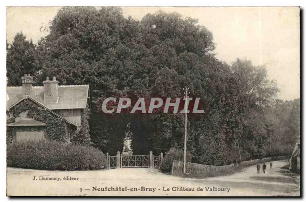 Neufchâtel-en-Bray — Het Kasteel van Valboury — J. Hameury, uitgever, n°9 - Voorkant