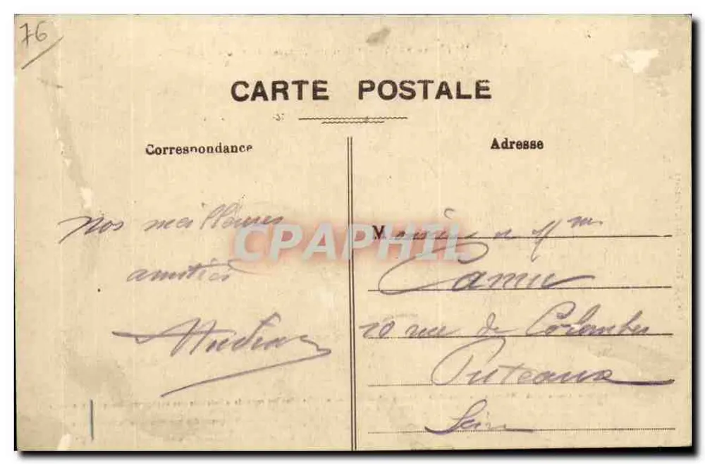 Neufchâtel-en-Bray — 'Marquis', Schrankehund — Cliché G. Talbot - Édit. E. Beaubard - Rückseite