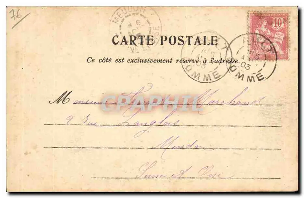 Le Tréport — Allgemeiner Blick auf den Hafen — R.P. n°413 - Rückseite