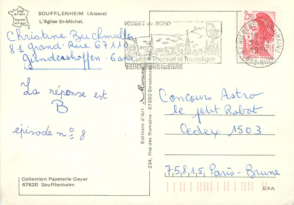 Soufflenheim (Alsace) — A Igreja de São Miguel — Edições dos Romanos - Verso