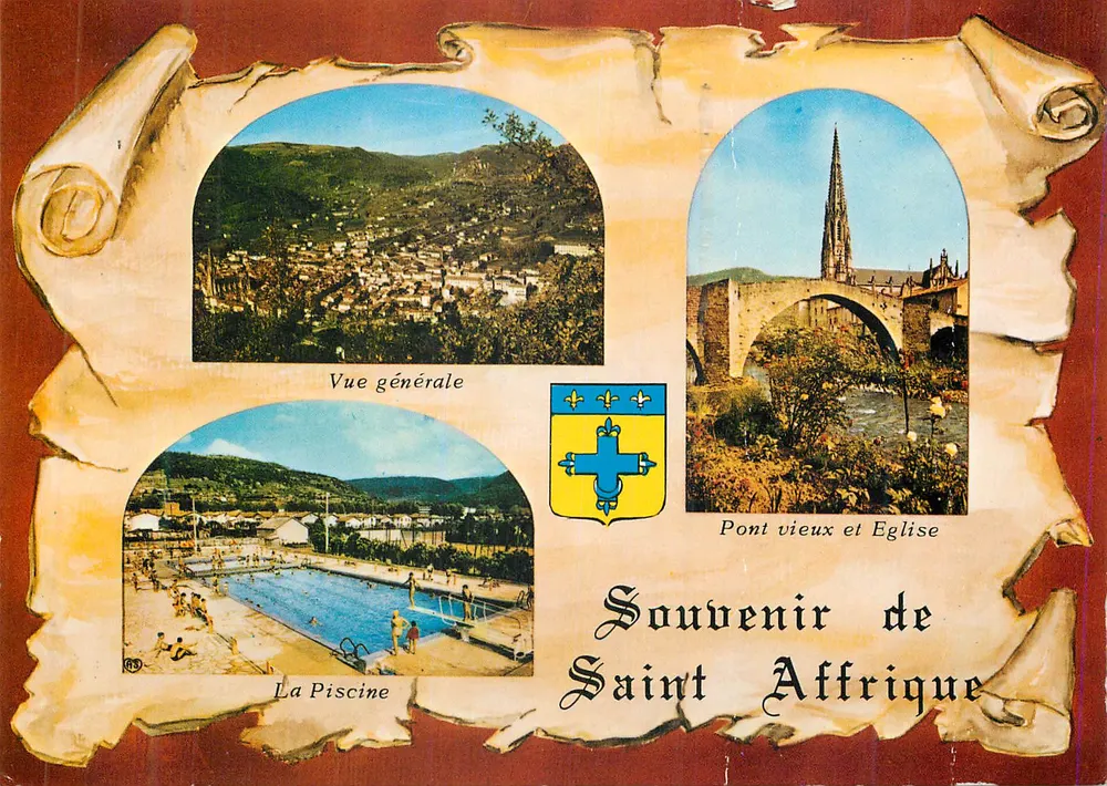 Saint-Affrique — Diversos aspectos da Cidade — Sociedade das Cartas Postais APA-POUX - Frente