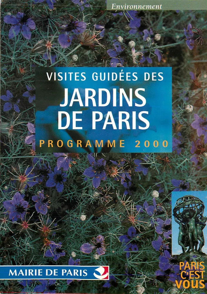 Gärten von Paris — Führung 2000 — Stadt Paris - Vorderseite