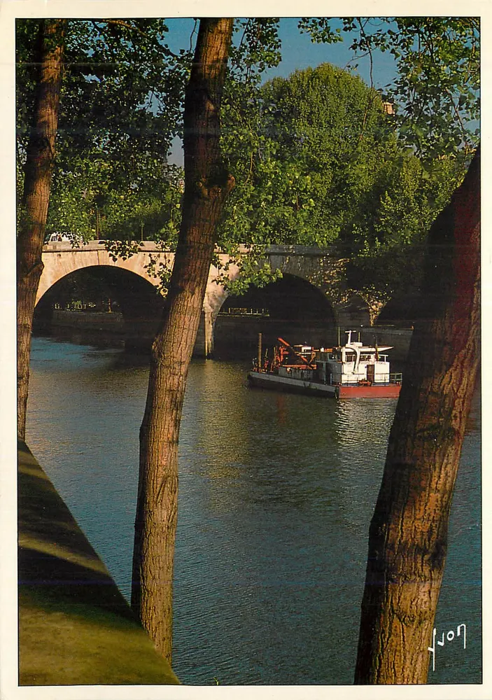 Ponte da Seine — vista dos árvores — Edições Jean-Jaures - Frente