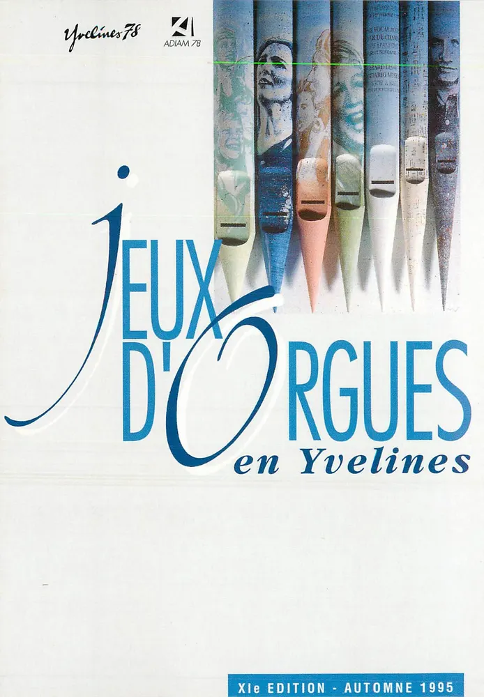 Jeux d'Orgues en Yvelines — Xe edição - Outono 1995 — ADIAM 78 - Frente
