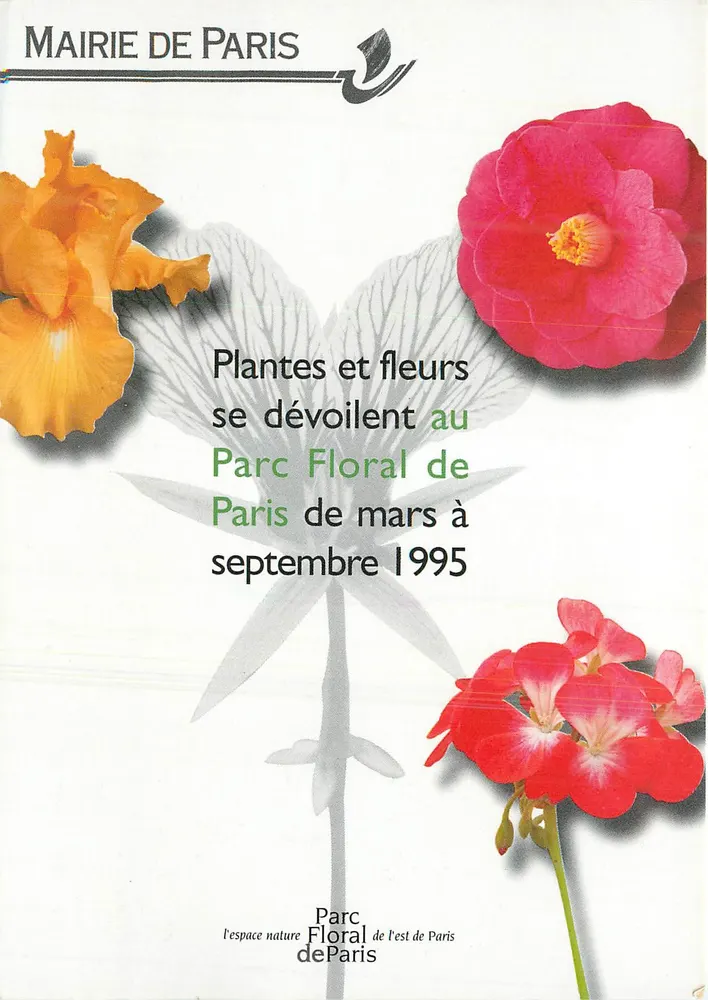Parc Floral de l'est de Paris — Pflanzen und Blumen im Frühling 1995 — Mairie de Paris - Vorderseite