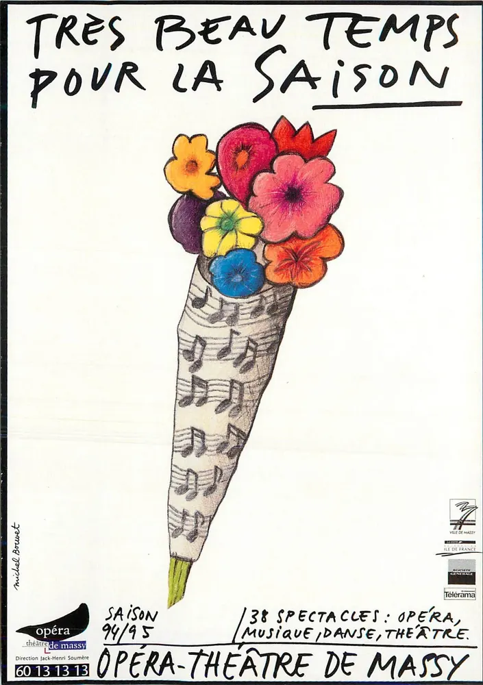 Opéra-Théâtre de Massy — Saison 94/95 — Michel Bouvet - Recto
