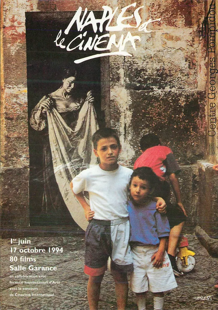 Naples und das Kino — 80 Filme vom 1. Juni bis 17. Oktober 1994 — Salle Garance, Centre Georges Pompidou - Vorderseite