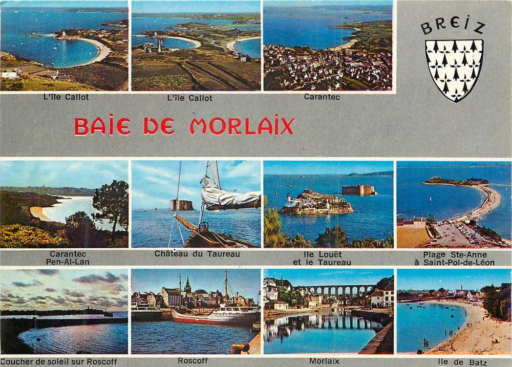 Bucht von Morlaix — Panoramablick — Éditions d'Art Jos Le Doaré, Nr. C 106 - Vorderseite