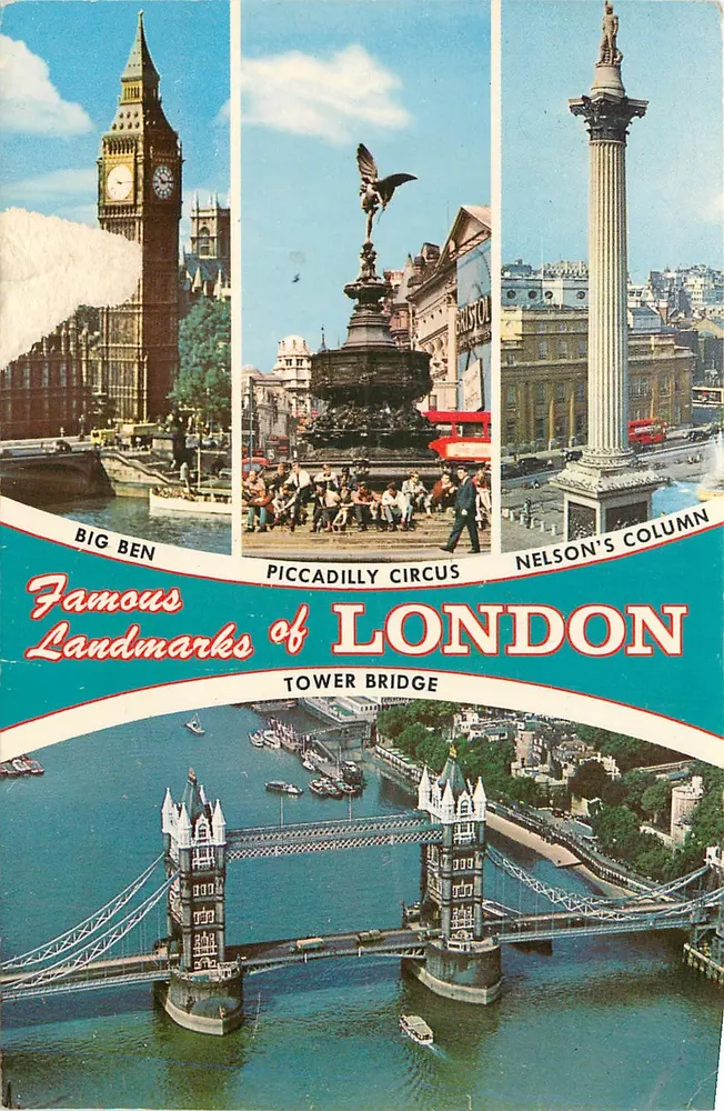 Famous Landmarks of LONDON — Natural Colour Series, éditeur : Photographic Greeting Card Co. Ltd., n° 1347 - Recto