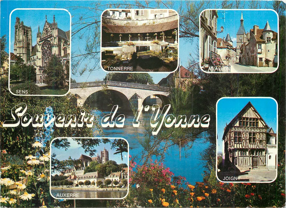 Sens, Tonnerre, Avallon, Auxerre, Joigny — Erinnerung an die Yonne — Französische Editions - Vorderseite