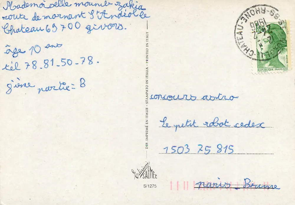 Rosa vermelha — fotografia — editor Salmée, S/1275 - Verso