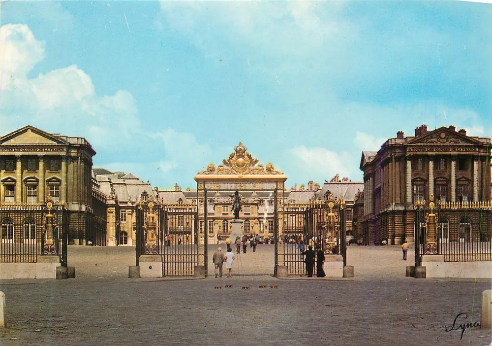 Entrada do Castelo de Versailles — Éditions Lyna — n°161 - Frente