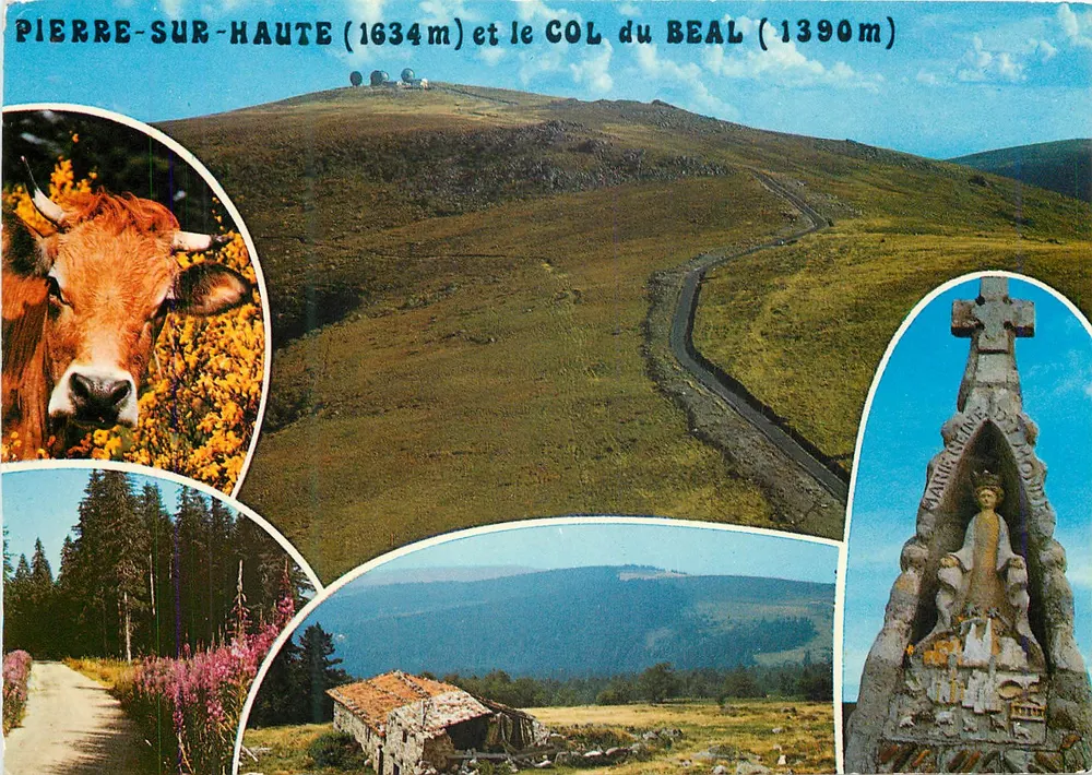 Pierre-sur-Haute (1634m) et le Col du Beal (1390m) — Éd. Ed. J. Cellard, n° 13273 - Recto