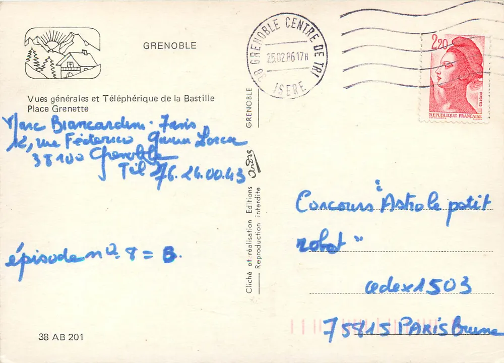 Grenoble — vue générale et téléphérique — Éditions Place Grenette - Verso