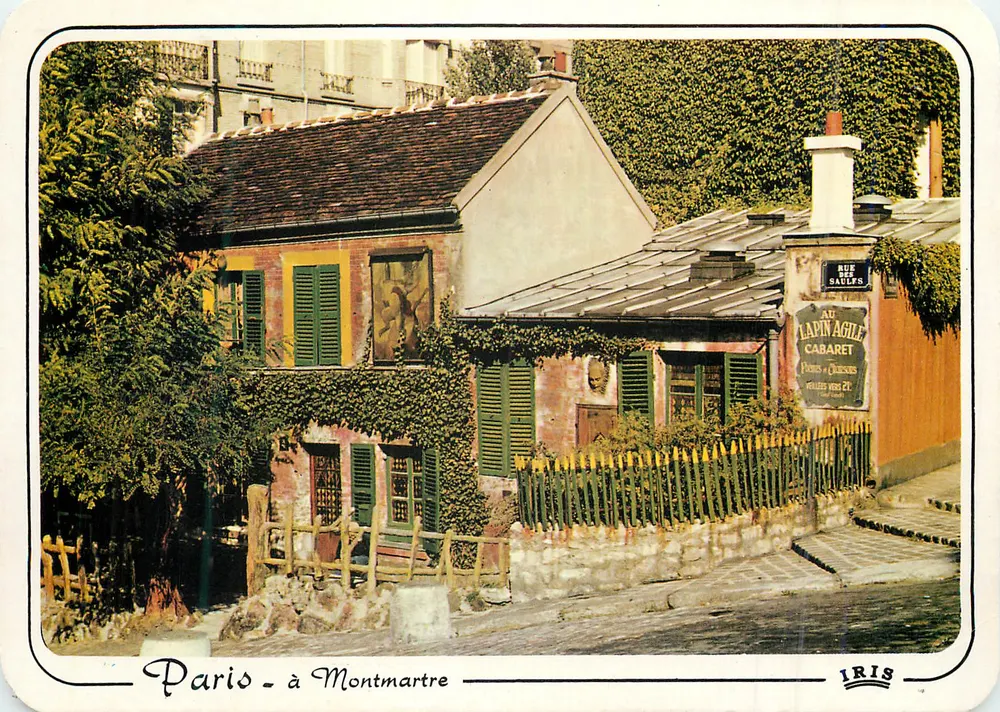 Paris - em Montmartre — O cabaré do Lapin Agile — Edições Chantal - Frente