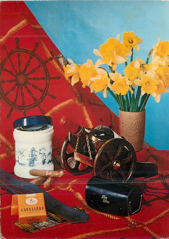 Nautique e flores — Caballero Cigarettes — editor não visível - Frente