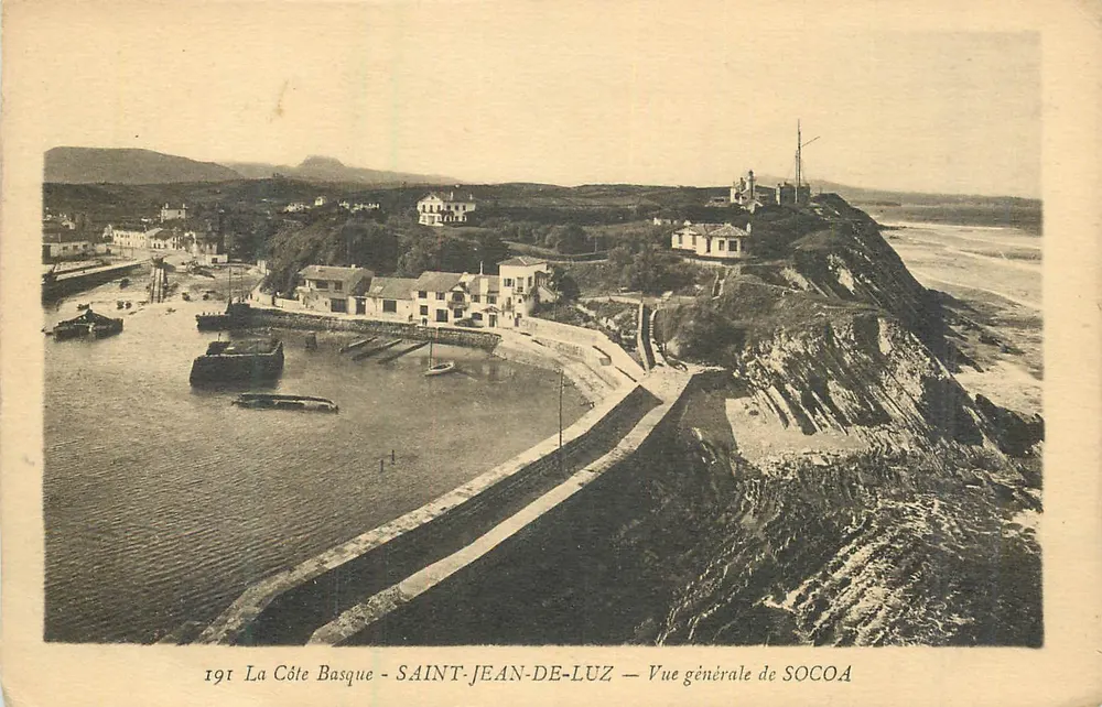 Saint-Jean-de-Luz — Vue générale de Socoa — éditeur Bromotype - Recto