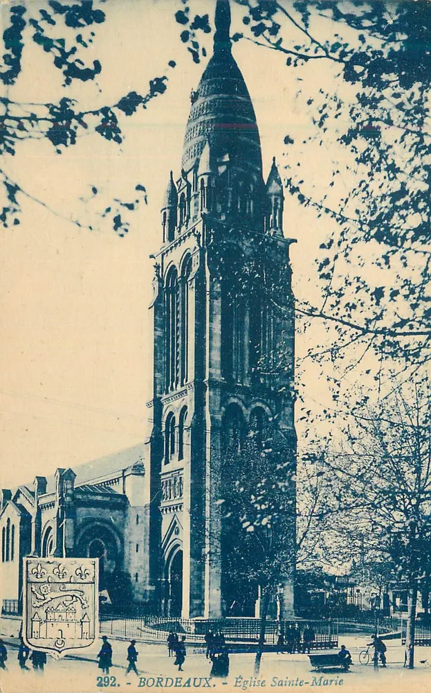 Bordeaux — Igreja de Santa Maria — Editor G. Artand, n° 292 - Frente