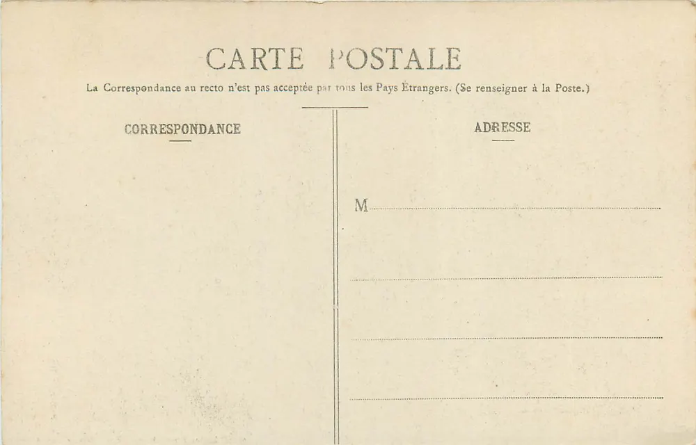 Geologische Karte — untere grobe Kalkstein-Schichten (Tertiär-Formation) — Frau Lavencie, Verlag in Toulouse - Rückseite