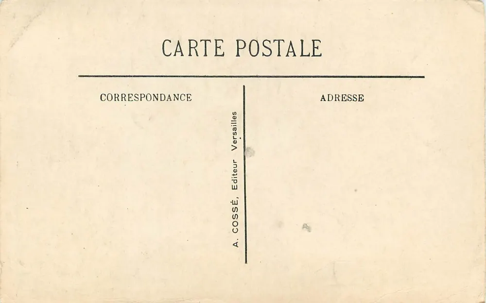 Versailles - Quarto de dormir de Luís XIV — A. Cossé, Editor - Verso