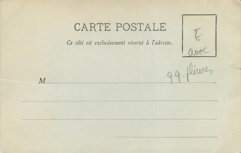 Hasparren (B.P.) - Rue Montante — Q. Panderès & fils, edição (n° 36) - Verso
