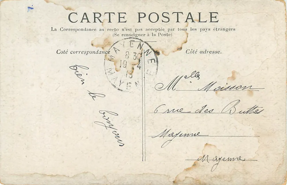 Paris — A Estátua da República — Editor não visível - Verso