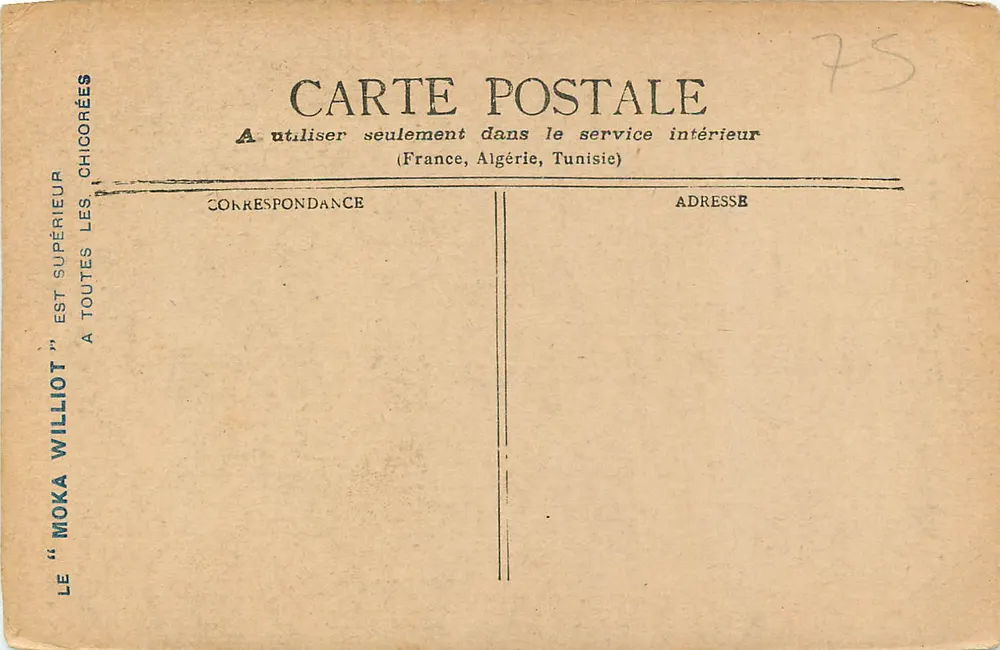 Paris — Monument de Gambetta — editor Moka Williot - Verso
