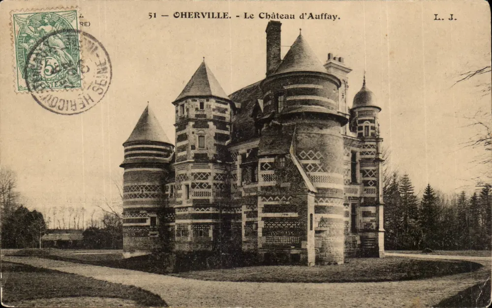 Chèrville - O Castelo de Auffay — L. J. — n°51 - Frente