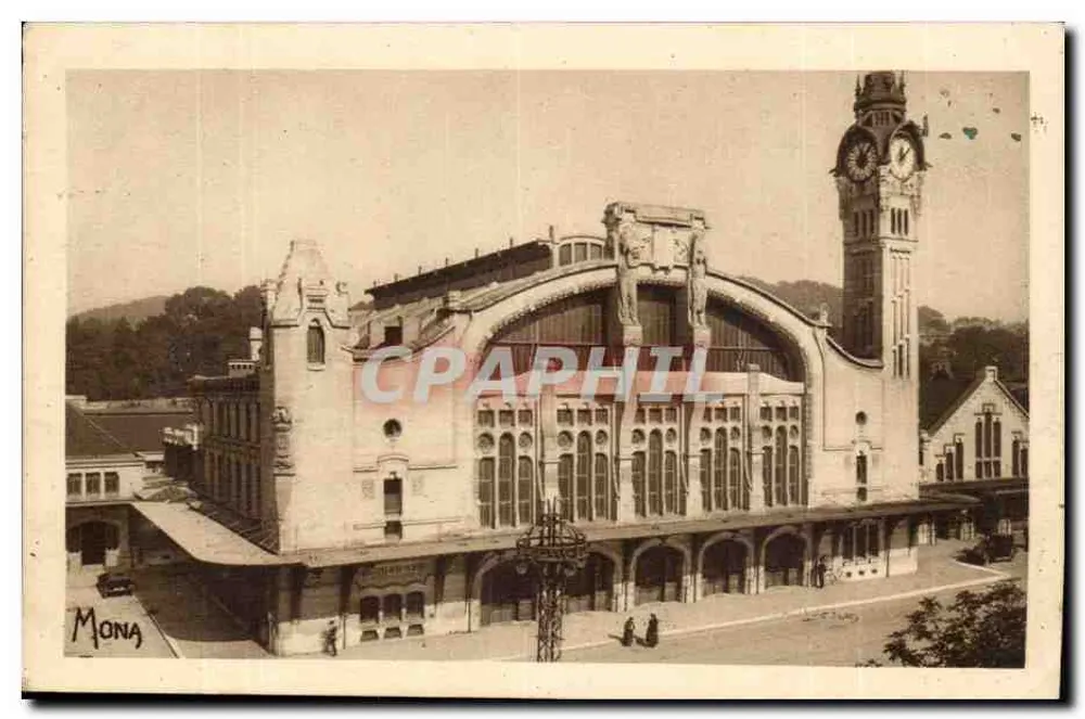 Stazione della Riva destra — Rouen — I Piccoli Quadri della Normandia, N. 119 - Recto