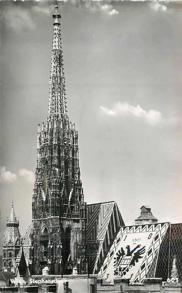 Igreja de São Etienne — Viena — editor W. Stephansen, n° 601 - Frente