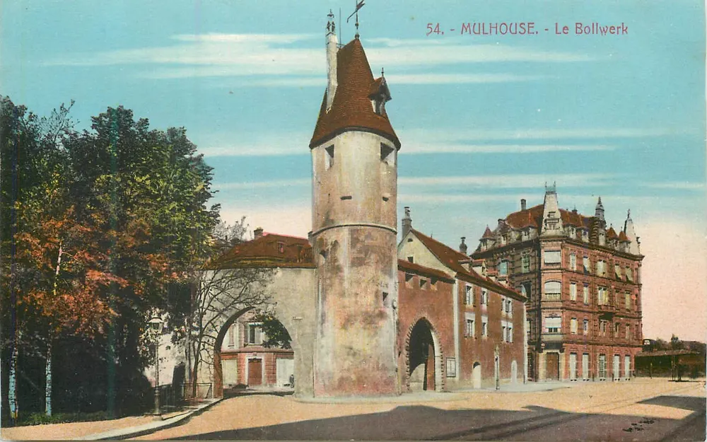 Mulhouse - O Bollwerk — editor Ch. Bergeret, Strasbourg - Frente