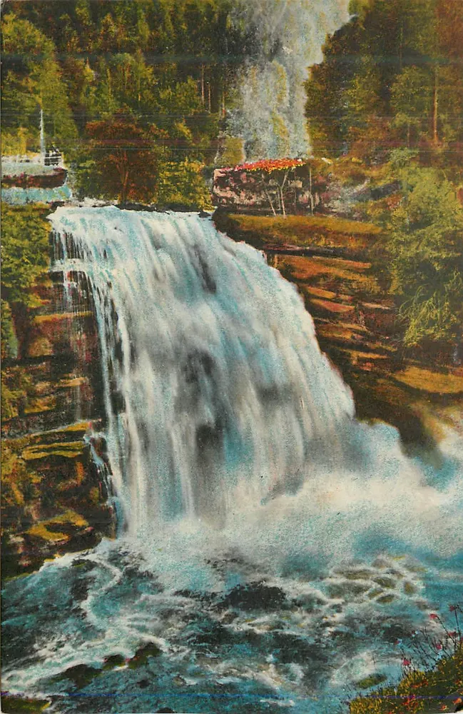 O Salto do Doubs — Altura 27 m. — Ed. Guillaume - Salto do Doubs - Frente