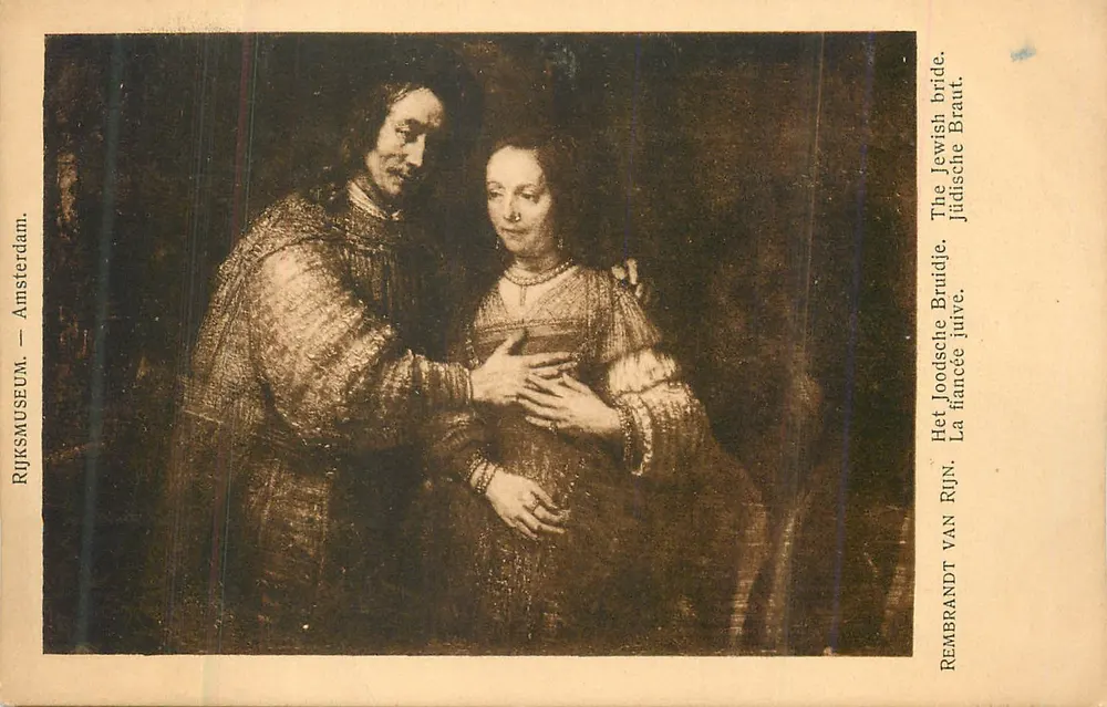 A Noiva Judeia — Rembrandt — Rijksmuseum Amsterdam - Frente