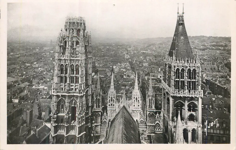 Rouen (Seine-Inf.) — Die Kathedrale — Türme Beurre und St Romain — Éditions Martel - Vorderseite